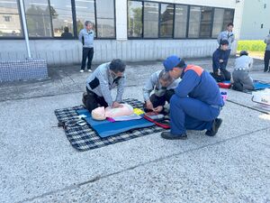 道路愛護ボランティア・救命訓練を行いました！